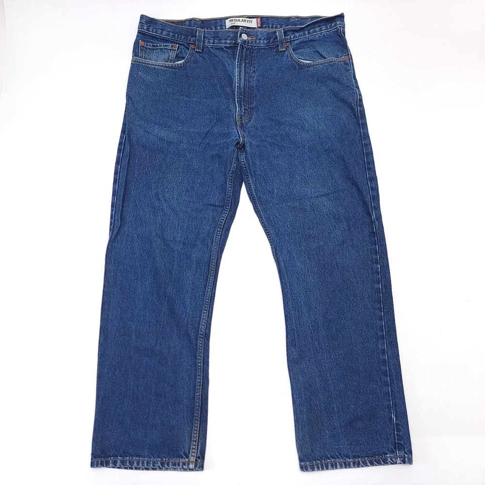 Levi's 505 Jeans Men's 40x30‎ Blue Denim Regular Fit Wpl-423 Red Tab
